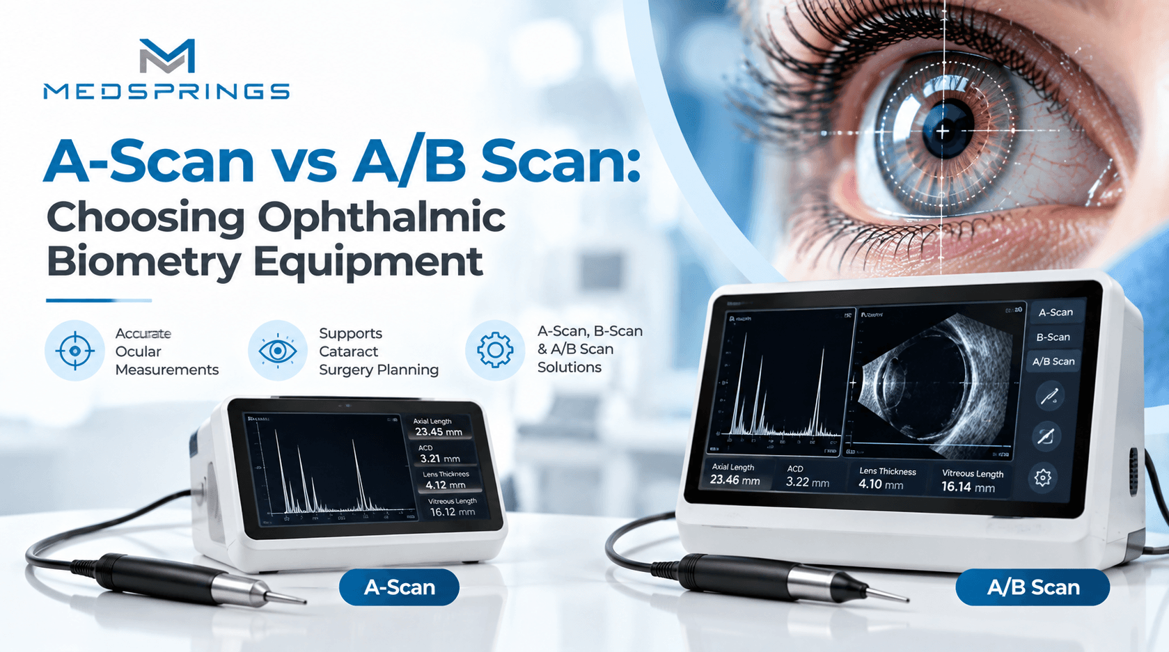 A-Scan vs A/B Scan: Choosing Ophthalmic Biometry Equipment